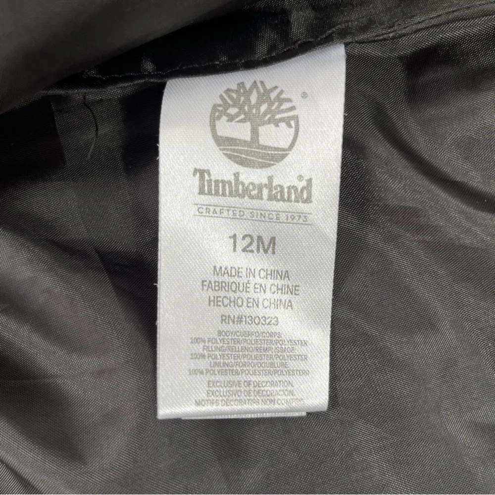 Timberland Boys Puffer Vest Size 12 Month 100 % Polyester Full Zipper